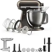 KitchenAid Artisan Plus yleiskone lihamyllyllä, 4,7 litraa, iron ore