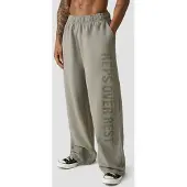 ICANIWILL Grit Wide Trousers Stonewashed Light Khaki Green
