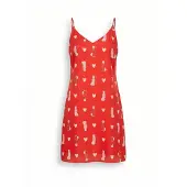 Manii’ta lacitta Kesämekko 'Loungewear dress' punainen