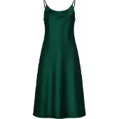 Serena Silueta Mekko 'Below the knee satin slip dress 'Grace'' smaragdi
