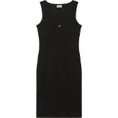 Calvin Klein Jeans Sl Baby Rib Woven Label Square N - Black - M