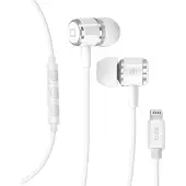 SBS In-ear stereo headset with Lightning connector, Wired, Calls/Music, 20 - 20000 Hz, Headset, White