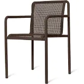 Ferm Living Dapple tuoli käsinojilla Dark Chocolate