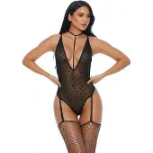 Forplay Sweet Dot - Seksikäs body, mustan värinen