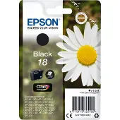 Epson 18 ink cartridge black standard capacity 5.2ml 175 pages 1-pack blister without alarm