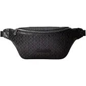 Calvin Klein Vyölaukku 'Coated Emblem Print' tummanharmaa / musta