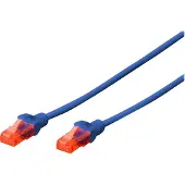 Digitus CAT 6 U-UTP PATCH CORD, CU, LSZH AWG 26/7, LENGTH 0.50 M, COLOR BLUE (DK-1617-005/B)