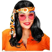 Finidi Musta "70-luvun DISCO FEVER -PERUUKKI PANNALLA" laatikossa