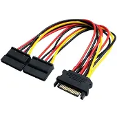 Eletra SATA 15P M 1TO2 F 15CM virtakaapeli