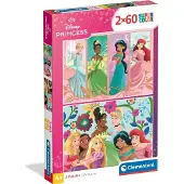 Clementoni - 2x60 palikkaa - Disney Princess