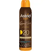 Astrid Sun Coconut Love kuiva aurinkosuojaöljy SPF 20 sisältää keskitason UV-suojan 150 ml