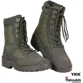 101 Inc Fostex Sniper Boots Side Zip (Color: Green, Size: 43)