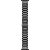 Triacle Natural -teräsranneke Apple Watch 38/40/41 mm 2, musta