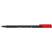 Staedtler triplus 334, Punainen, Harmaa, Punainen, 0,3 mm, Kolmio, Vesipohjainen muste, Metalli (334-2)
