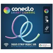 Conecto Neon RGBIC LED -valoputki, 3 m