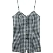Superdry for woman. W8012138A Navy Gingham Cami Mono (M), Casual, Cotton