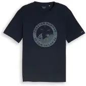 Tom Tailor Printed T-Shirt - Navy - L