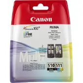 Canon PG-510 CL 511 Mustepatruuna Multipakkaus BK+ CMY
