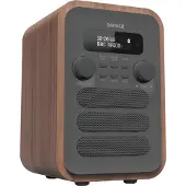 Denver FM/DAB+ Radio Bluetooth Puu/harmaa