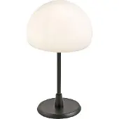 FABAS LUCE Pöytävalaisin Gaia, himmennettävä, Musta, Makuuhuone, Metalli, Moderni