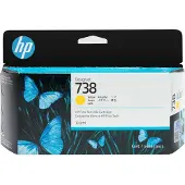 HP – 738 130-ml Yellow DesignJet Ink Cartr (498N7A)