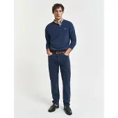 Gant for man. 1000263 Jeans Regular Fit Desert navy (31/34), Casual, Cotton