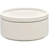Blomus Storage Box L - 7,5 Cm, Ø 15,5 Cm - Pilar - Moonbeam - Cream - Ø 15.5CM
