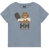 Helly Hansen K Hh Graphic T-Shirt - Blue - 110
