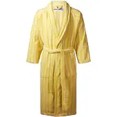 Bongusta Naram Bathrobe - Pristine & Neon Yellow - Yellow - L/XL