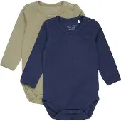 Minymo Body Ls (2-Pack) - Navy - 50
