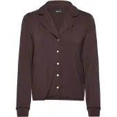 Gina Tricot Soft Pyjamas Shirt - Brown - L