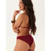 Bubbleroom Cheeky Glittery Bikini Bottom - Pink - XS