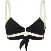 Seafolly Bandwave Multi Fit Trim Front Bralette - Black - 40
