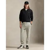 Ralph Lauren Luxury Jersey Quarter-Zip Pullover - Black - XXL