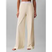 Calvin Klein Logo Jersey Pant - Cream - L