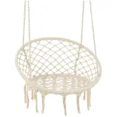 J-Line Swing Chair Macr+Tass Poly Bei - Beige - H110CM
