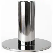Cooee Design Candlestick Low 70Mm Stainless Steel - Silver - H:7CM