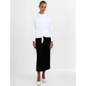 French Connection Arezzo Ls Waist Tie Shirt - White - 34