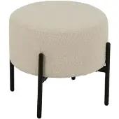 J-Line Stool Bouc Ply/Poly Whi/Bla - White - H41.5CM