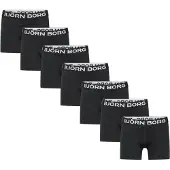 Björn Borg Cotton Stretch Boxer 7P - Black - 110-116
