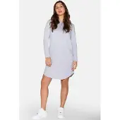 Urban Quest Women Bamboo Longsleeved Night Dress - Grey - XS