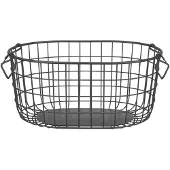Blomus Storage Basket - 17 X 37 X 27 Cm - Kago - Anthracite - Grey - L 27.7CM