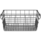 Blomus Storage Basket - 17 X 37 X 27 Cm - Kago - Anthracite - Grey - L 27CM