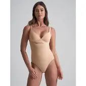 Bye Bra Soft Touch Seamless Bodysuit Open Bust - Beige - XL