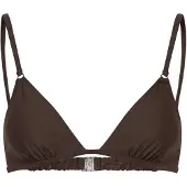 Filippa K Gathered Back Bikini Top - Brown - XL