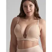Bye Bra Ultra Plunge Bra - Beige - M