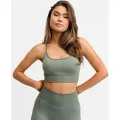 Drop of Mindfulness Signature Seamless Bra - Khaki green - L