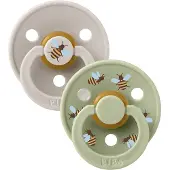 BIBS Studio Colour Bumblebee Tutti 2-pack Lateksi Koko 2, Mushroom