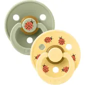 BIBS Studio Colour Ladybug Tutti 2-pack Lateksi Koko 1, Sage