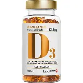 BioSalma D3-vitamin 62,5µg high concentrate 180 kapselia
